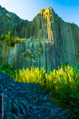 Geological magma monument of the Panska rock, Kamenicky Senov, Herrnhausfelsenin Czech Republic photo