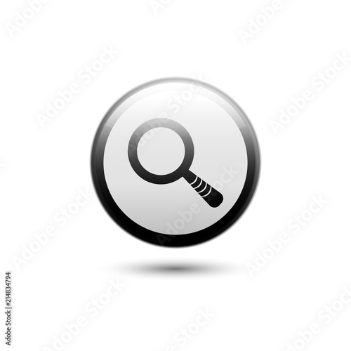 Magnifying Glass Icon. Find, search, zoom icon
