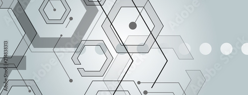 Abstract geometric background with gexagon shapes