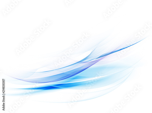 Abstract blue background, abstract lines twisting into beautiful bends © Victoria