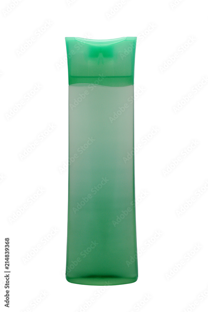 Plastic Bottle for Shampoo, Liquid Soap or Lotion. Close - up Isolated on a White Background Plastic Bottle for Shampoo, Liquid Soap or Lotion. Close - up Isolated on a White Background
