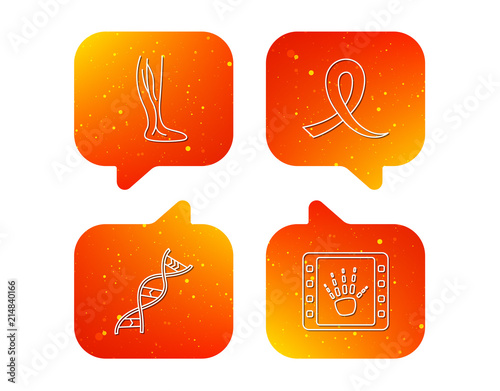 Phlebology, DNA and X-ray icons.