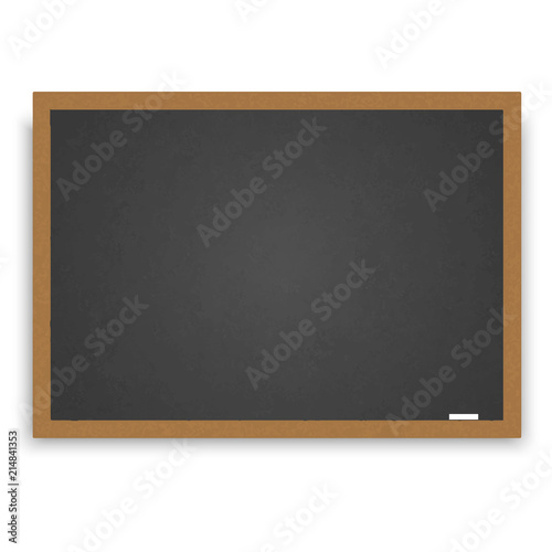 Wooden blackboard for your design. Vector.
