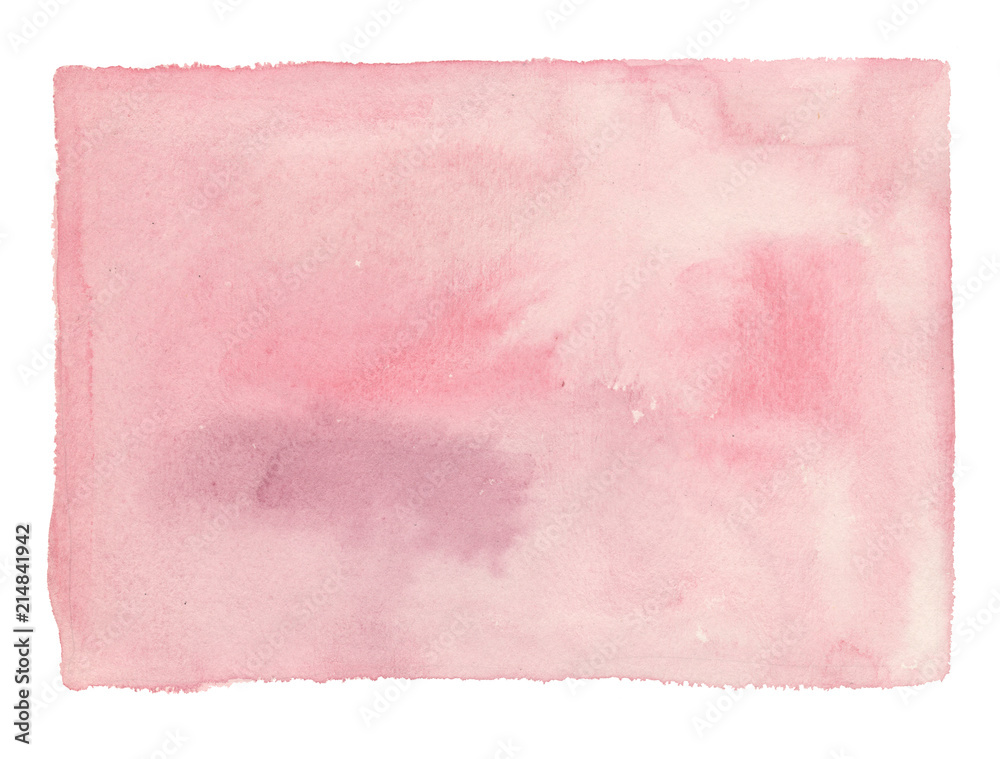 Watercolor gradient background of pink color, a substrate for design compositions