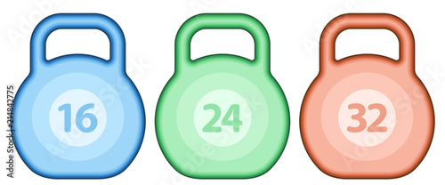 Kettlebell weight set