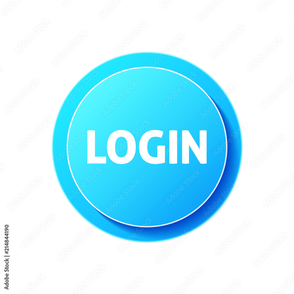 Login circle icon on white background Login circle icon on white background