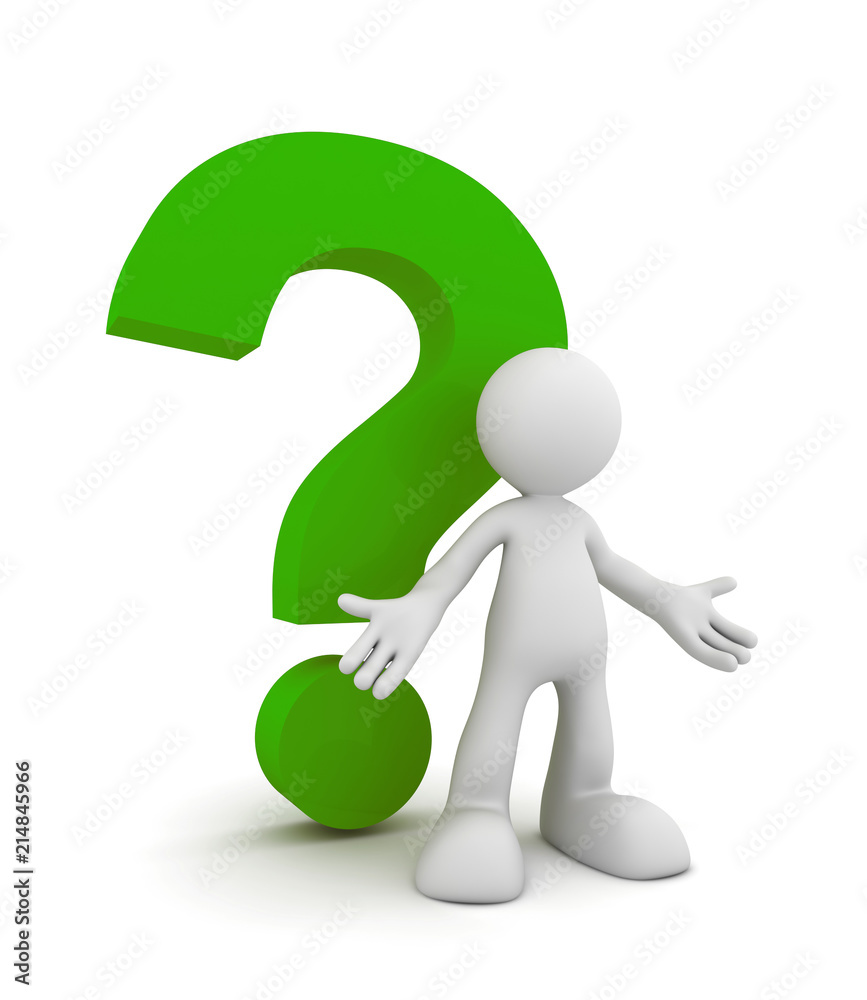 question mark and man concept illustration question mark and man concept illustration