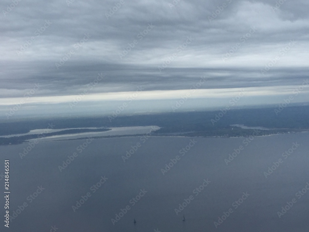 Fototapeta premium Airplane view 