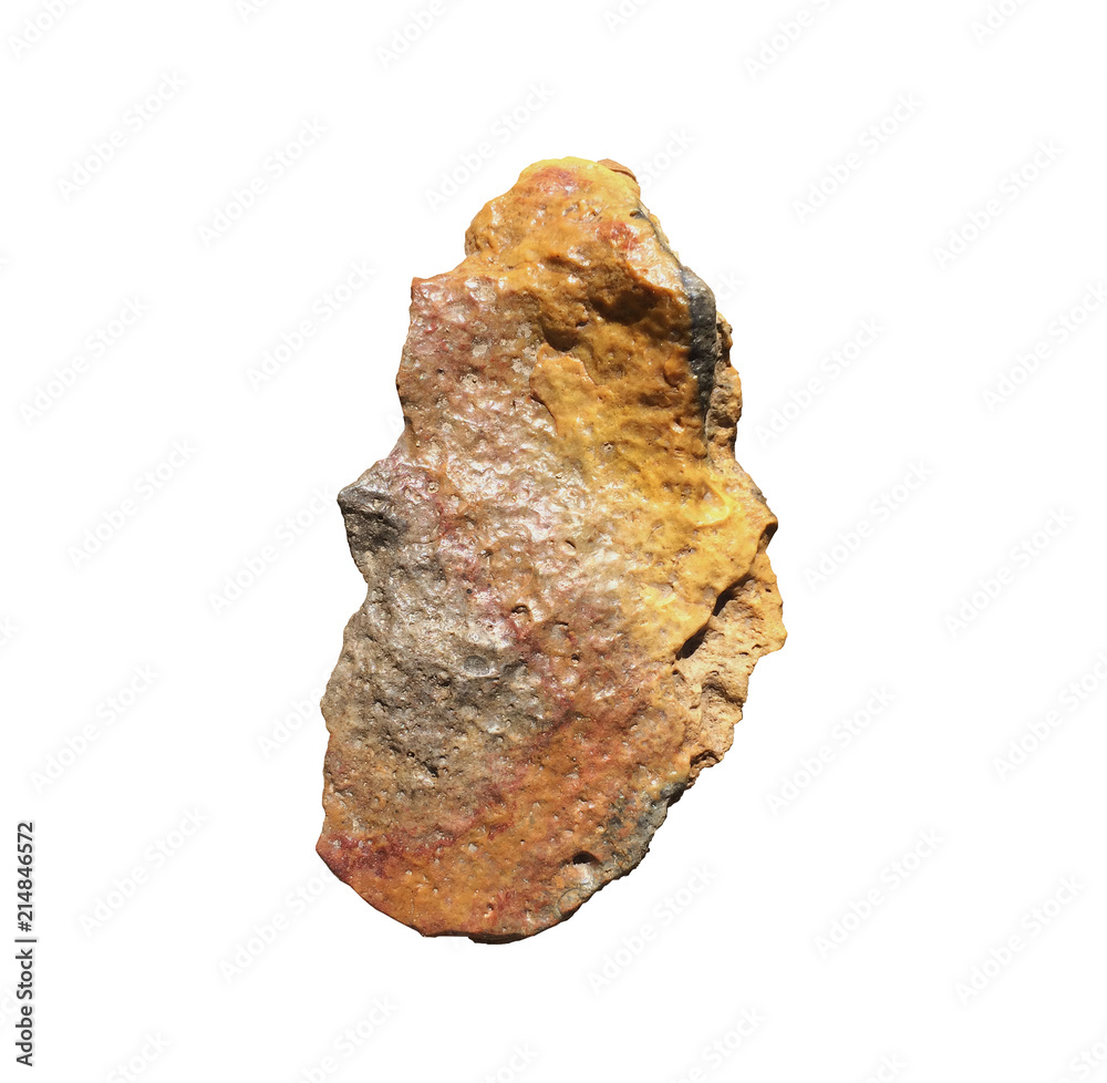 Natural Stone Specimen Shooting Sunlight Isolated Natural Stone Specimen Shooting Sunlight Isolated