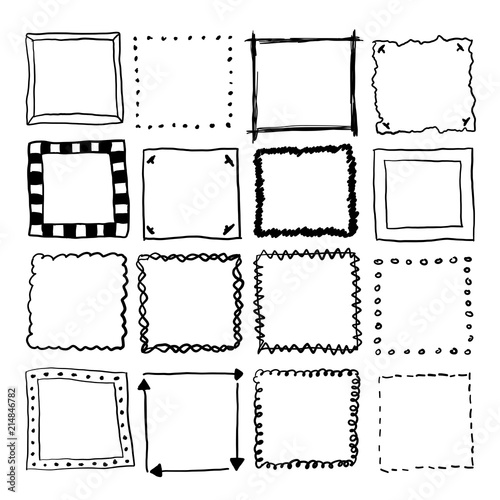 Square Doodle Borders