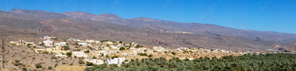 Panoramic of Al Hamra historic town - Sultanate of Oman