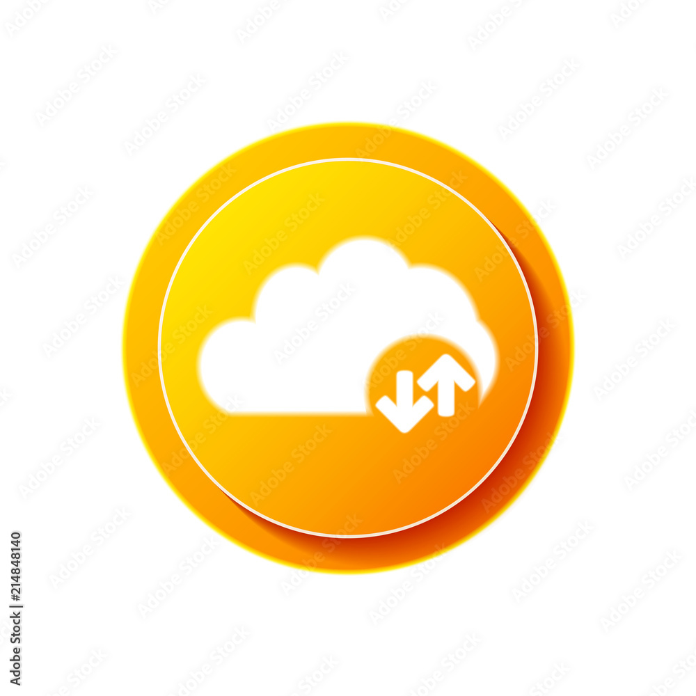 Cloud download and upload icon Cloud download and upload icon