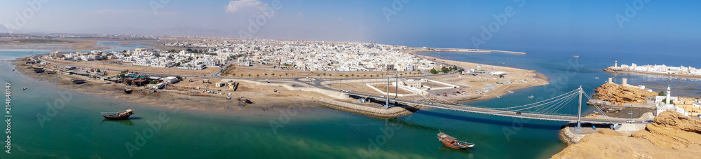 Panoramic of Sur harbor - Sultanate of Oman