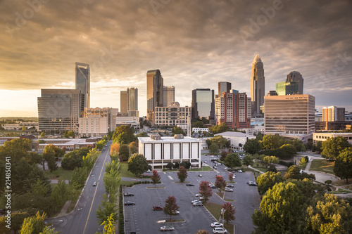 Tableau sur toile Charlotte North Carolina, Mecklenburg County, USA