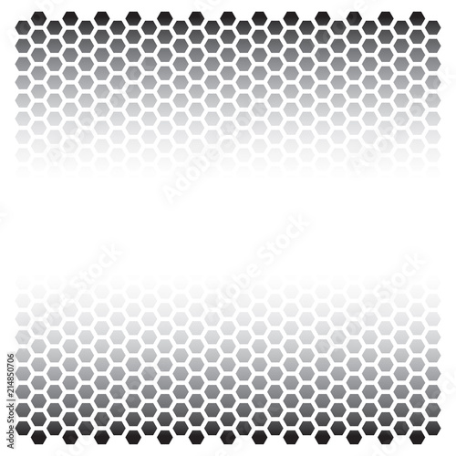 HEXAGONES NOIRS dégradé central