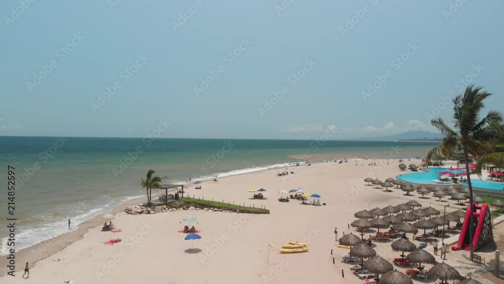 Aerial panoramic view of Bahía de Banderas in Puerto Vallarta, México. Aerial panoramic view of Bahía de Banderas in Puerto Vallarta, México.