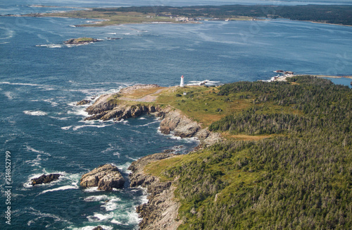 Canvas-taulu Rough Atlantic Canadian Coastline in Nova Scotia