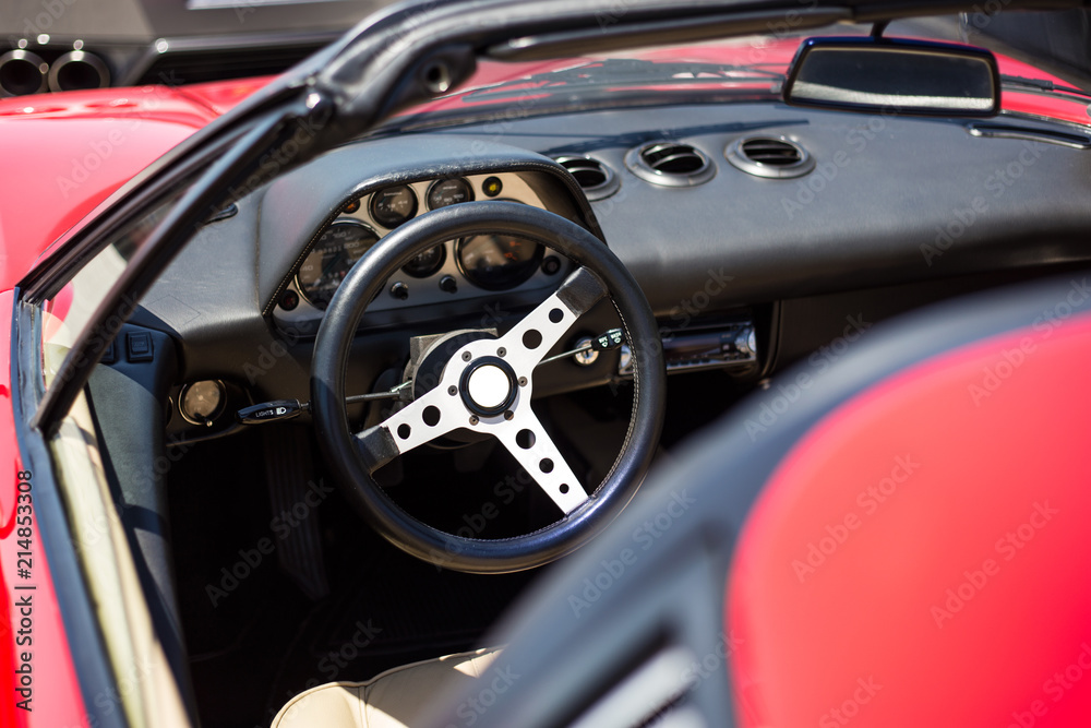 Vintage Sports Car Steering wheel