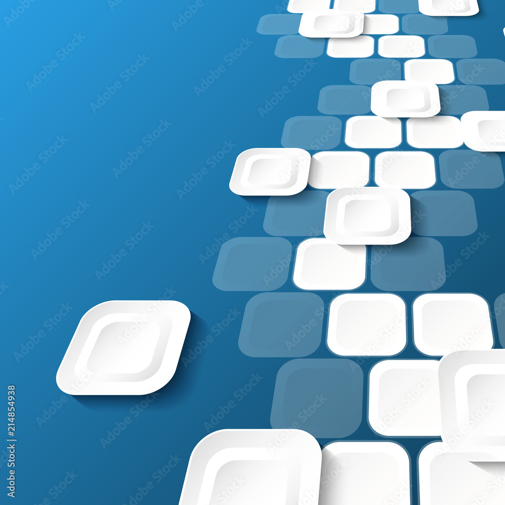 Abstract Overlapping Squares Background. Design Template. Blue background. Perspective Abstract Overlapping Squares Background. Design Template. Blue background. Perspective