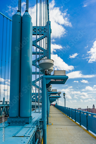 walking on the bridge