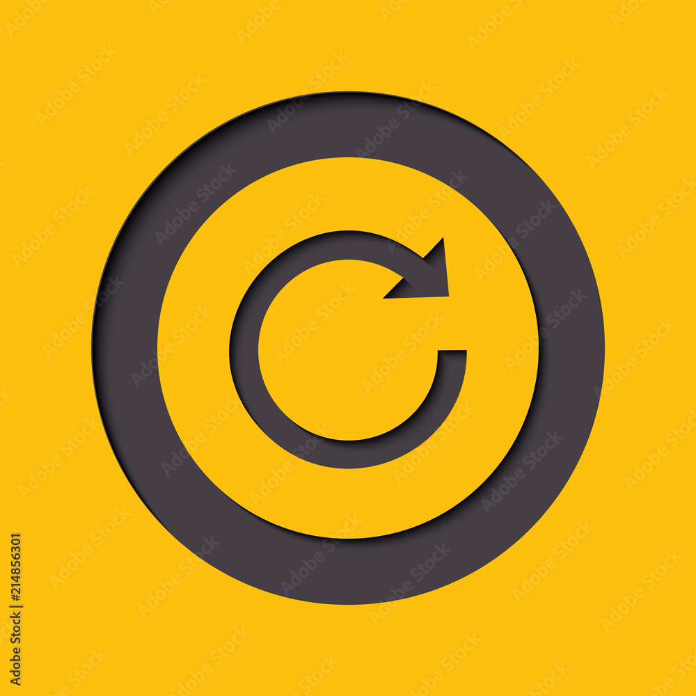 Update icon in flat style. Refresh symbol Update icon in flat style. Refresh symbol