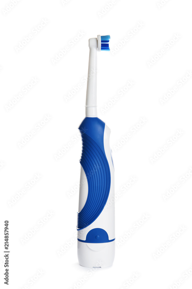 Electric toothbrush on white background. Dental care Electric toothbrush on white background. Dental care