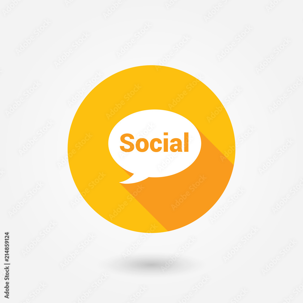 A concept graphic chat bubble with the word A concept graphic chat bubble with the word
