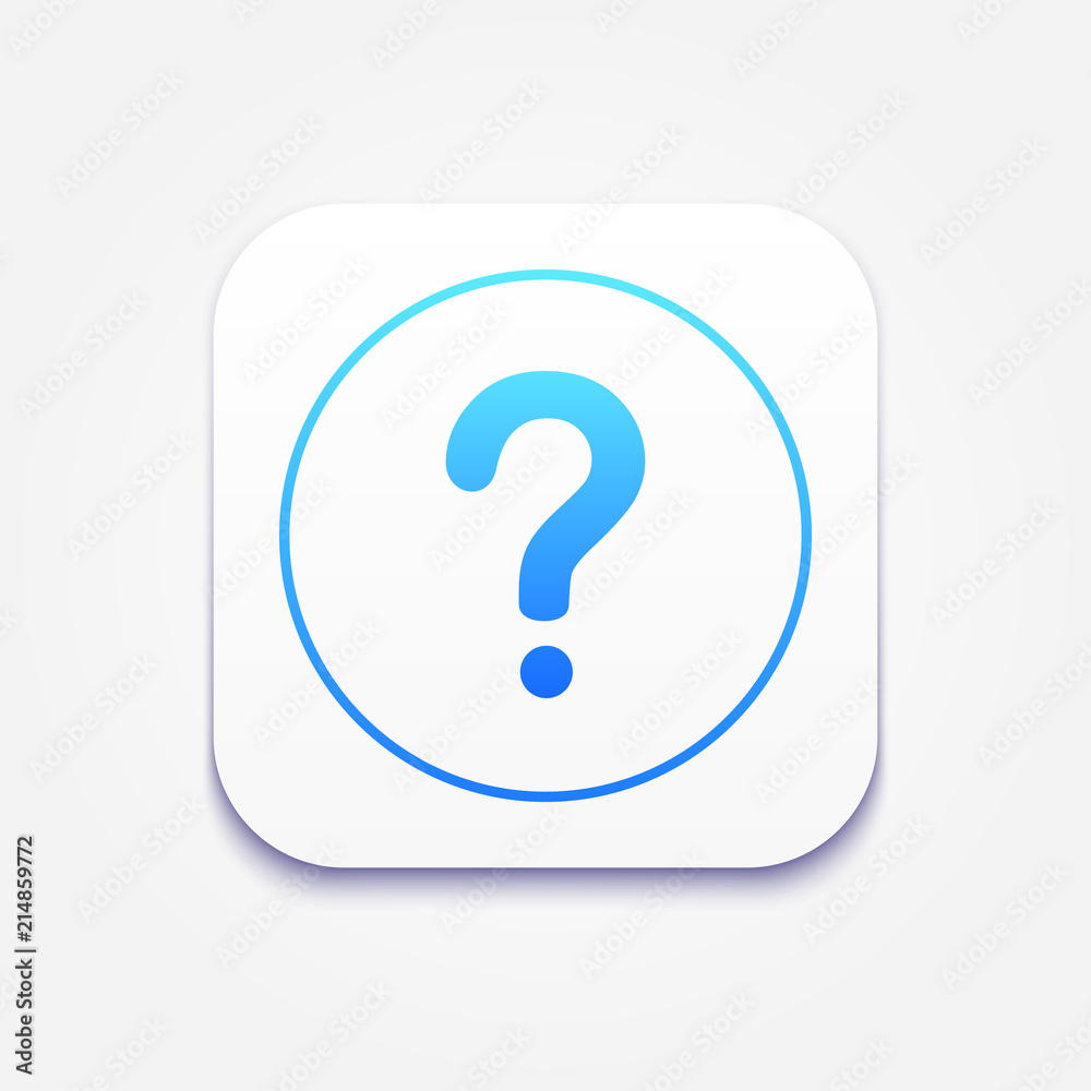 Question mark sign icon, illustration Question mark sign icon, illustration