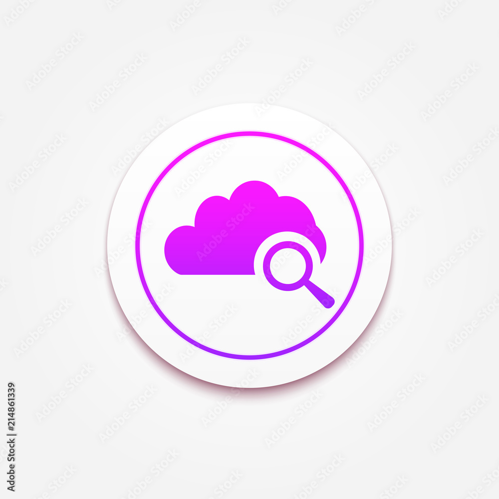Cloud search icon Cloud search icon