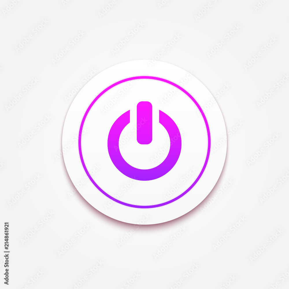 Power sign icon. Switch on symbol. Turn on energy Power sign icon. Switch on symbol. Turn on energy