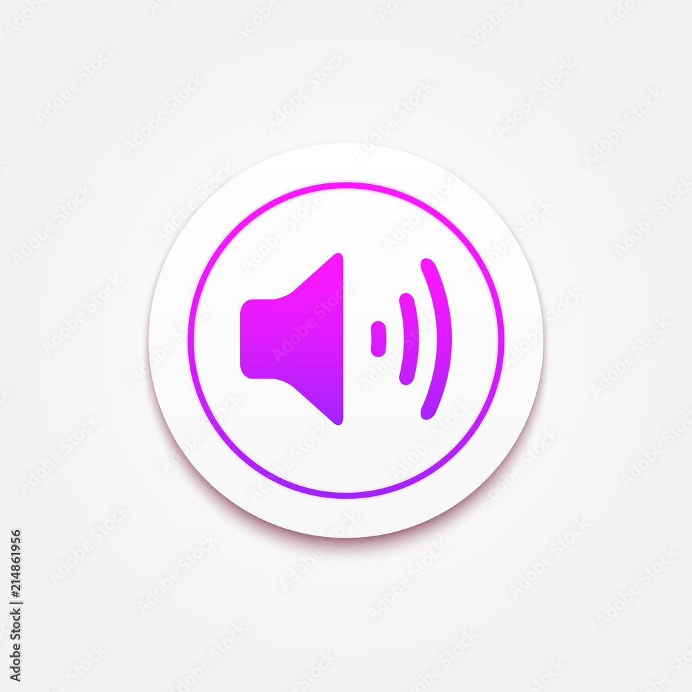 Volume icon. Speaker icon. Volume max. illustration Volume icon. Speaker icon. Volume max. illustration