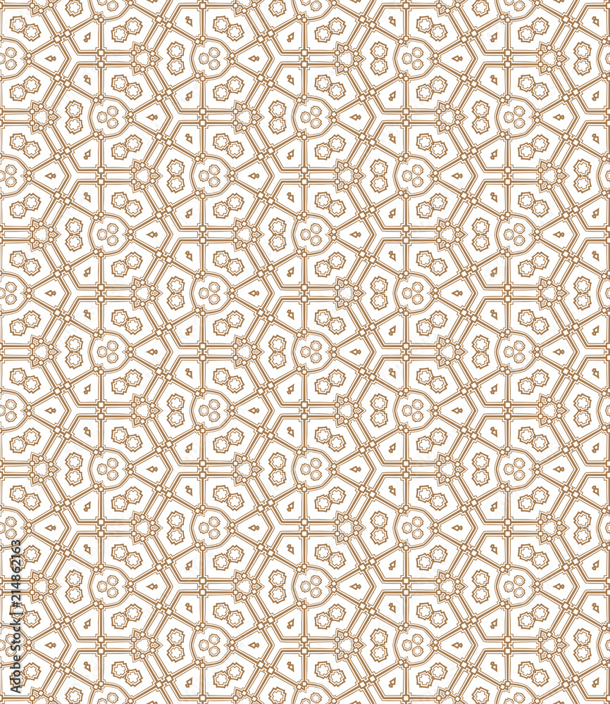 Vector seamless geometric pattern, background for design.