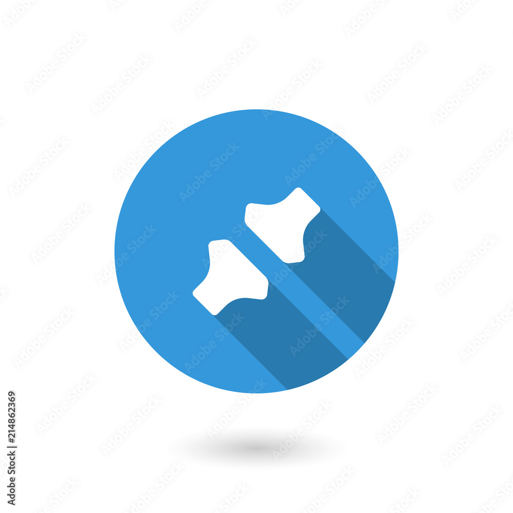 Disconnect icon. Flat icon with long shadow Disconnect icon. Flat icon with long shadow