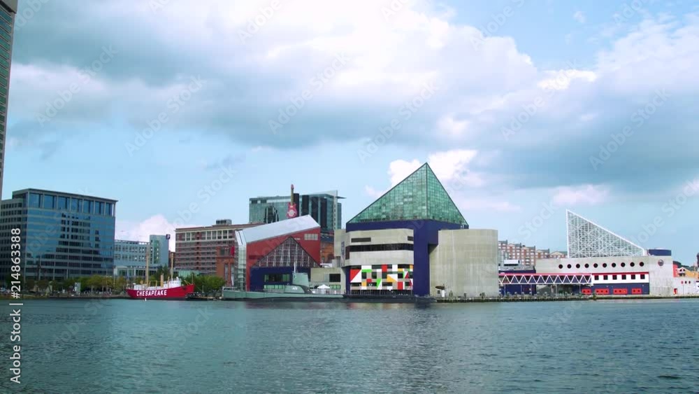 Baltimore Maryland Inner Harbor Skyline and Boats Baltimore Maryland Inner Harbor Skyline and Boats