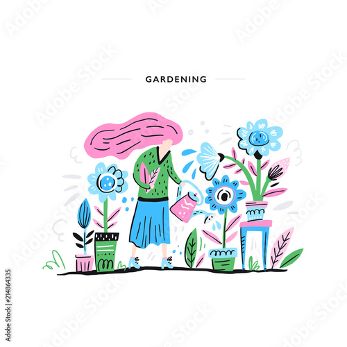 Gardening vector illustration