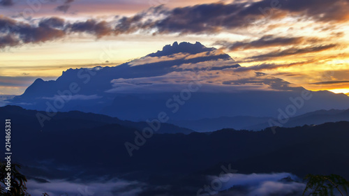 Amazing Mount Kinabalu of Sabah  Borneo   Majestic view of Mount Kinabalu