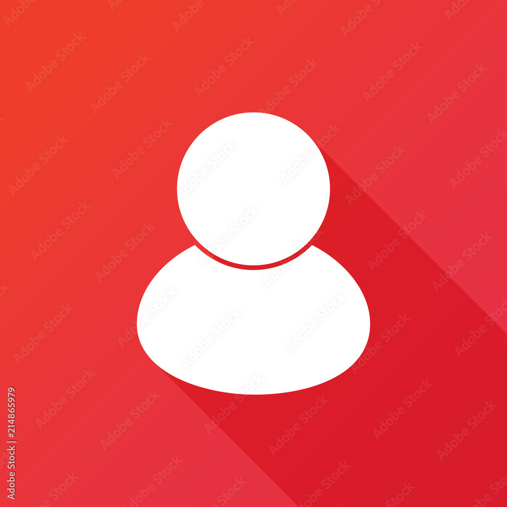 User icon. illustration flat design with long shadow User icon. illustration flat design with long shadow