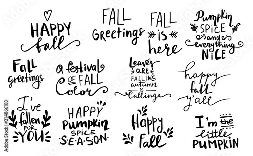 Fall autumn greeting card