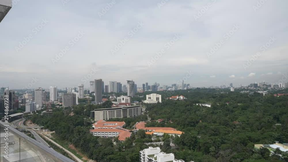 being ona rooftop, panning around in kulala lumpur being ona rooftop, panning around in kulala lumpur