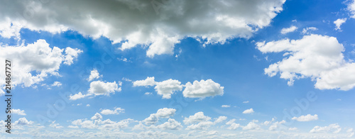 Panorama sky and cloud natural background.