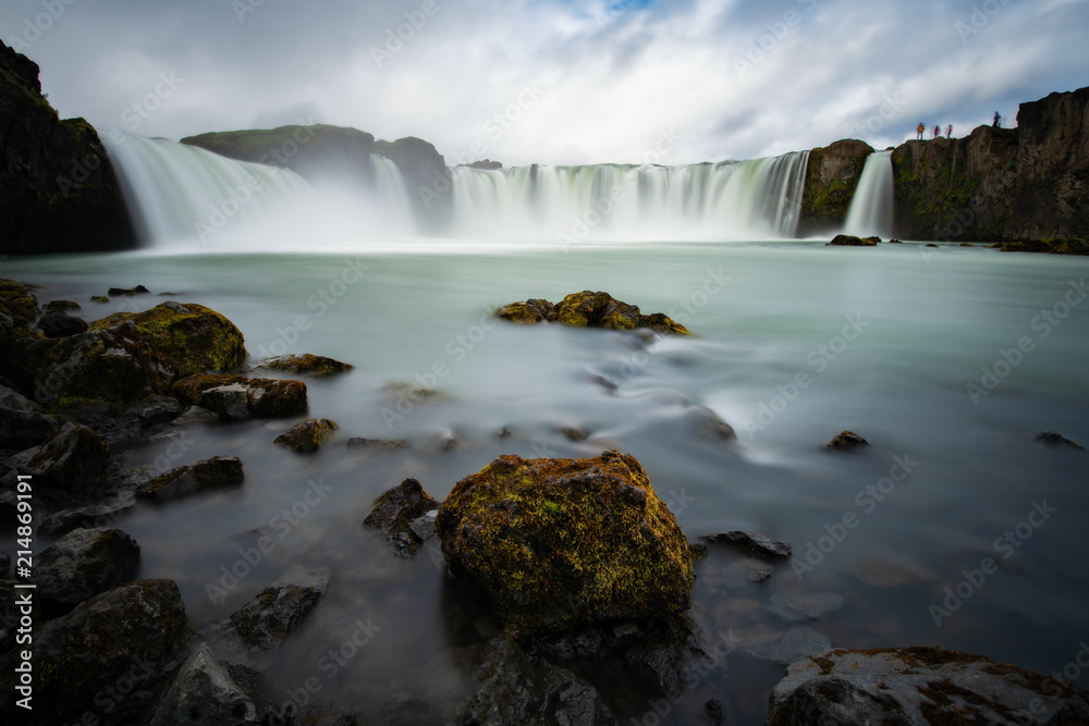 Godafoss is a waterfall in Iceland. Godafoss is a waterfall in Iceland.