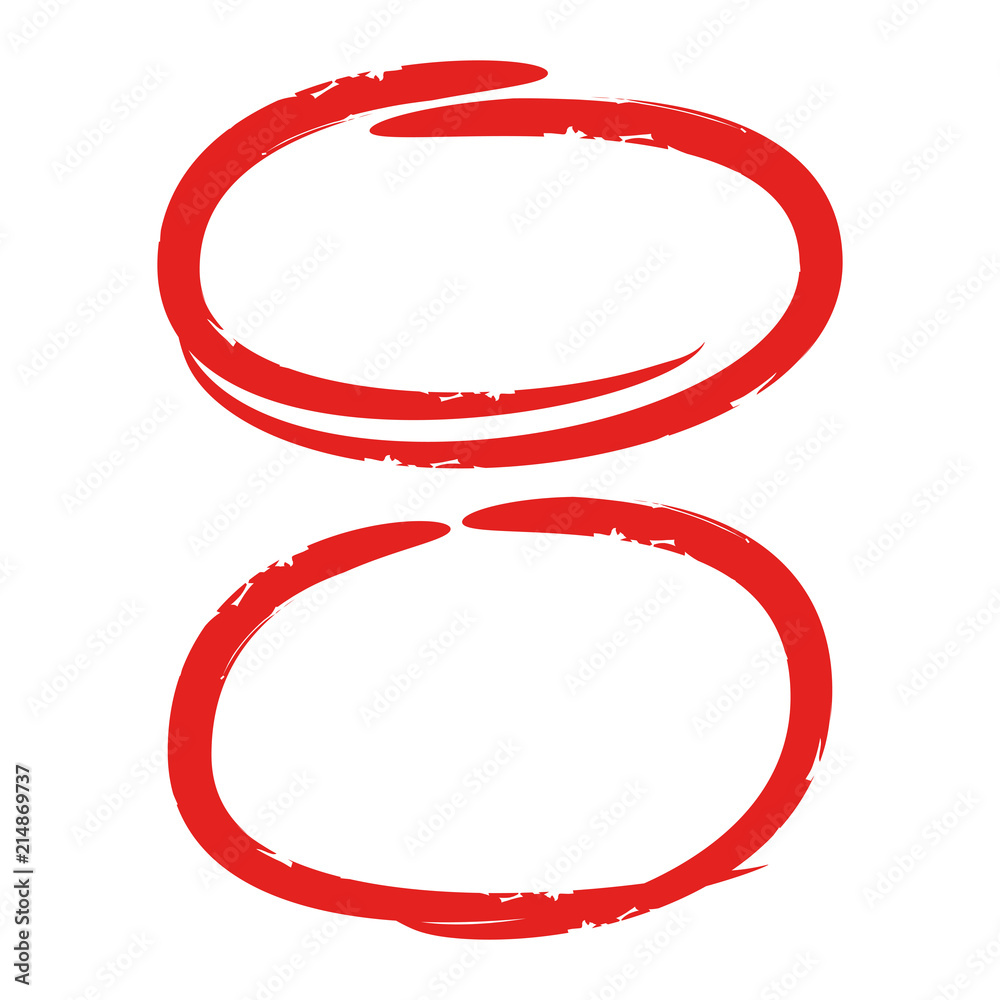 set of grunge and hand drawn circle highlighter for marking text Stock  Vector | Adobe Stock