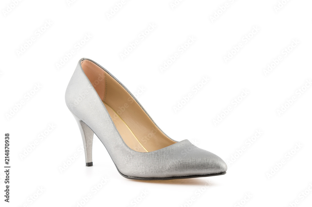woman heel shoes white background woman heel shoes white background