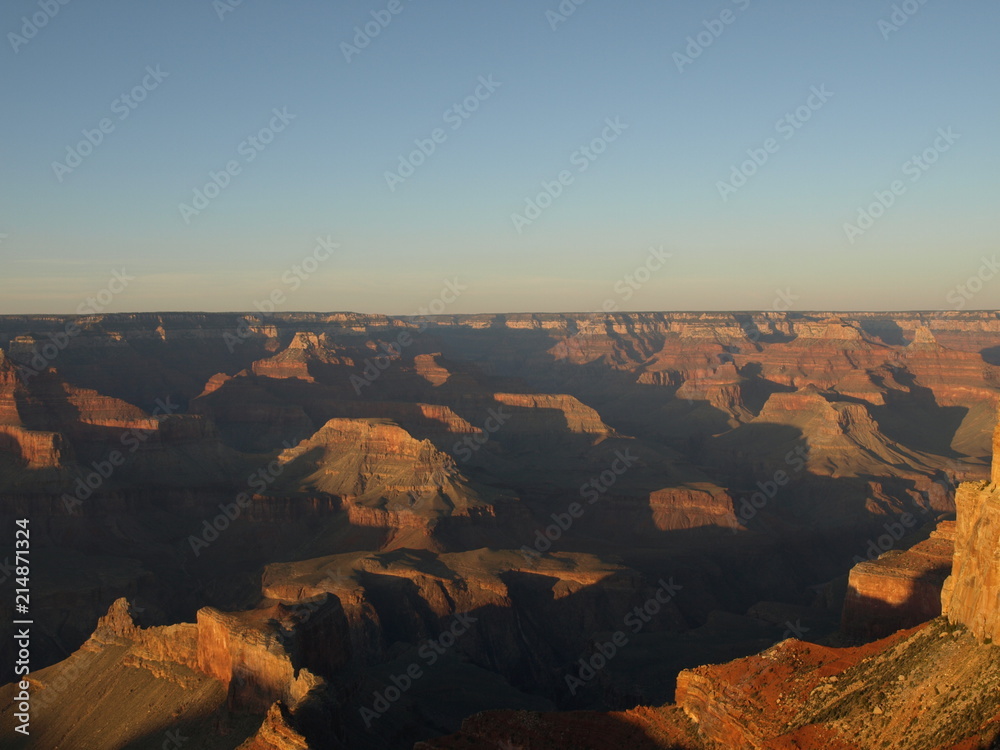 Beautiful sunset in the Grand Canyon National Park, Arizona, North America