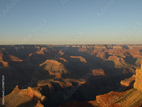 Beautiful sunset in the Grand Canyon National Park, Arizona, North America