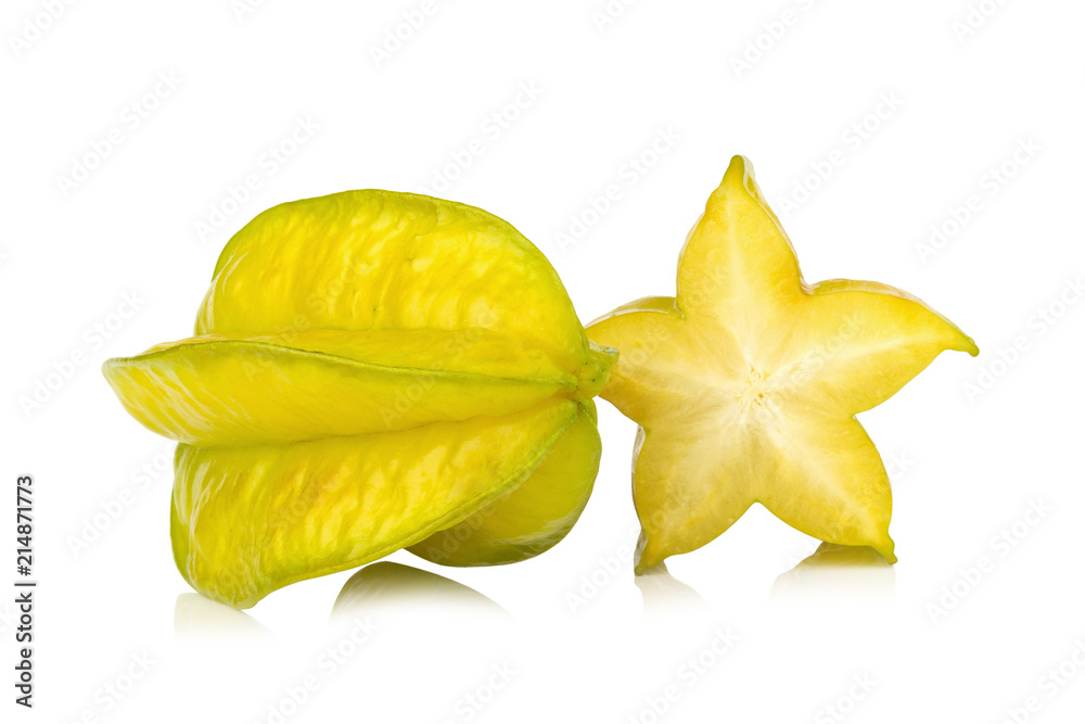Fototapeta premium star apple. star fruit isolated on white background