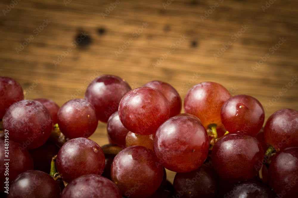 grapes seedless red on old wood