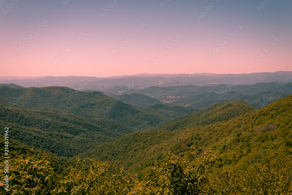 Landscape of Asheville, North Carolina