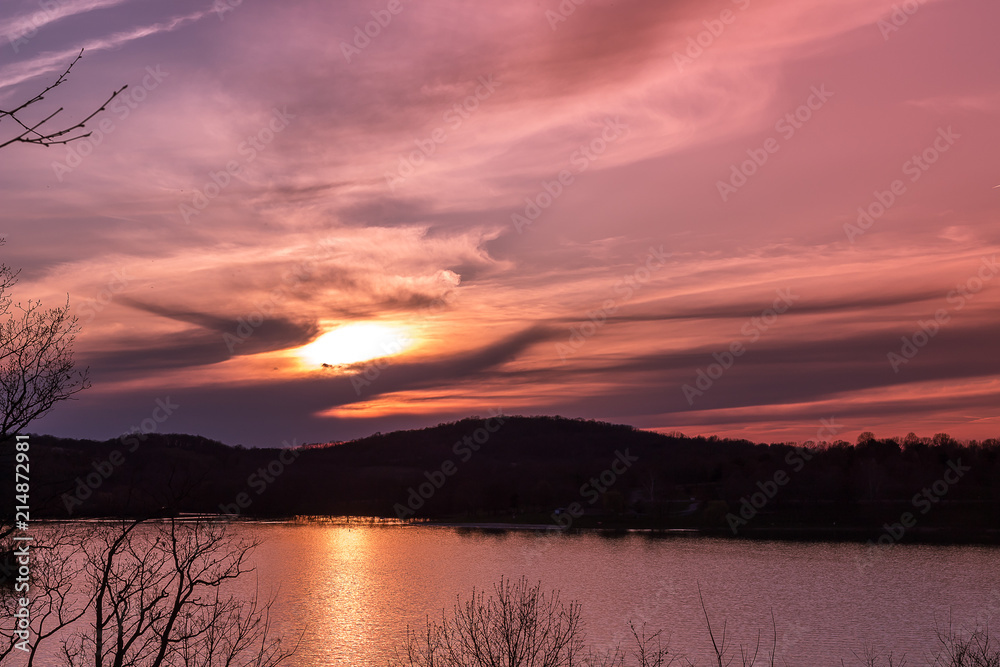 Blue Marsh Lake sunset
