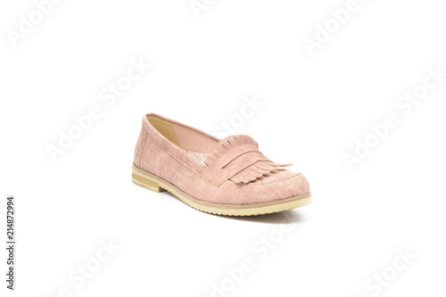 woman shoes white background